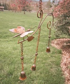 Happy Gardens Butterfly And Leaf Wind Chime