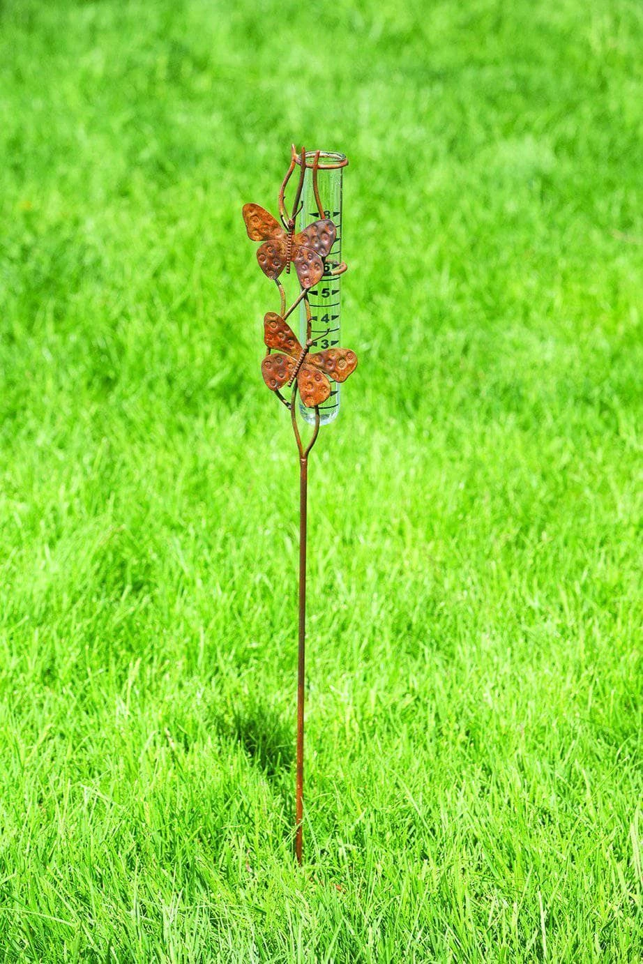 Happy Gardens Butterfly Duo Rain Gauge Garden Stakes & Rain Gauges 3 Happy Gardens Butterfly Duo Rain Gauge Garden Stakes & Rain Gauges