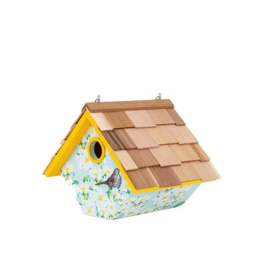 Happy Gardens Camellia Printed Wren Birdhouse 4 Happy Gardens Camellia Printed Wren Birdhouse