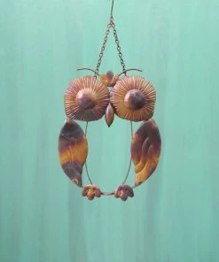 Happy Gardens Carved Owl Ornament