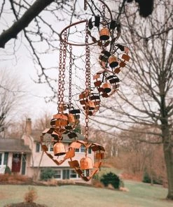 Happy Gardens Cascading Hearts And Bells Mobile Mobiles & Wind Chimes