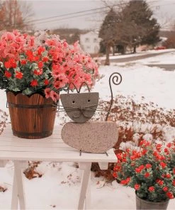 Happy Gardens Cat River Stone Garden Statue 12 Happy Gardens Cat River Stone Garden Statue