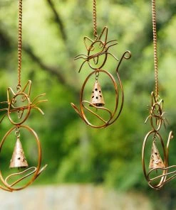 Happy Gardens Cats W/Bells Wind Chime Mobiles & Wind Chimes