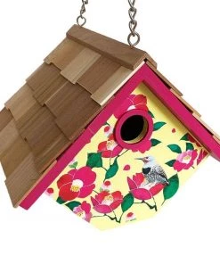 Happy Gardens Birdhouses/Baths Cherokee Rose Printed Wren Birdhouse