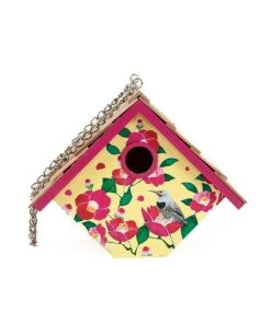 Happy Gardens Birdhouses/Baths Cherokee Rose Printed Wren Birdhouse 10 Happy Gardens Birdhouses/Baths Cherokee Rose Printed Wren Birdhouse