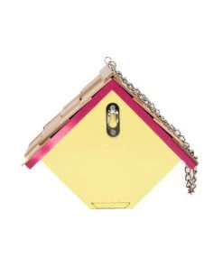 Happy Gardens Birdhouses/Baths Cherokee Rose Printed Wren Birdhouse 13 Happy Gardens Birdhouses/Baths Cherokee Rose Printed Wren Birdhouse