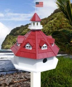Happy Gardens Birdhouses/Baths Chesapeake Bay Lighthouse Bird House
