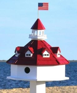 Happy Gardens Birdhouses/Baths Chesapeake Bay Lighthouse Bird House