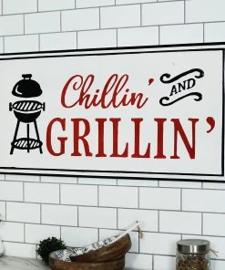 Happy Gardens Garden Signs Chillin & Grillin Sign