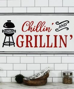 Happy Gardens Garden Signs Chillin & Grillin Sign