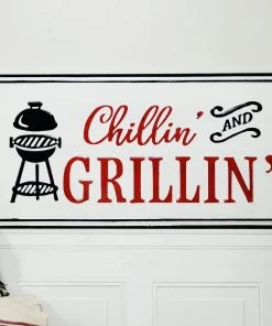 Happy Gardens Garden Signs Chillin & Grillin Sign
