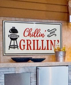 Happy Gardens Garden Signs Chillin & Grillin Sign