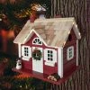 Happy Gardens Christmas Cape Birdhouse With LED Lights 2 Happy Gardens Christmas Cape Birdhouse With LED Lights
