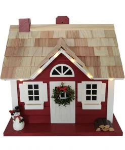 Happy Gardens Christmas Cape Birdhouse With LED Lights