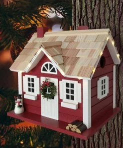 Happy Gardens Christmas Cape Birdhouse With LED Lights