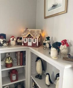 Happy Gardens Christmas Cape Birdhouse With LED Lights