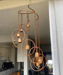 Happy Gardens Circle With Bells Spiral Mobile