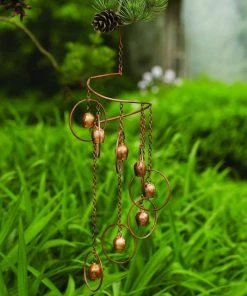 Happy Gardens Circle With Bells Spiral Mobile