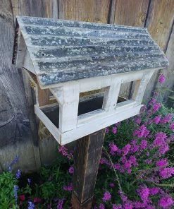 Happy Gardens Covered Bridge Bird Feeder Birdhouses/Baths