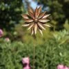 Happy Gardens Dahlia Flower Wind Spinner 12"