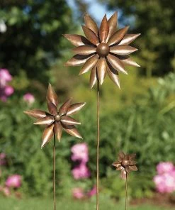 Happy Gardens Dahlia Flower Wind Spinner 12"
