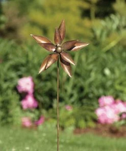 Happy Gardens Wind Spinners Dahlia Flower Wind Spinner 8"