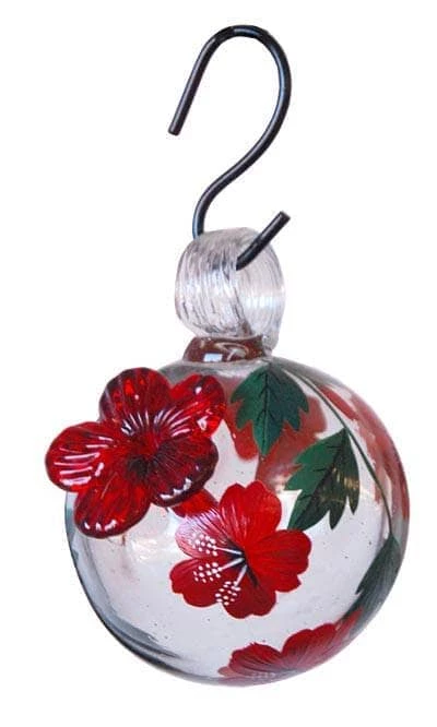 Happy Gardens Droplet Botanica Hummingbird Feeder, Hibiscus 4 Happy Gardens Droplet Botanica Hummingbird Feeder, Hibiscus