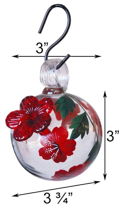 Happy Gardens Droplet Botanica Hummingbird Feeder, Hibiscus 5 Happy Gardens Droplet Botanica Hummingbird Feeder, Hibiscus