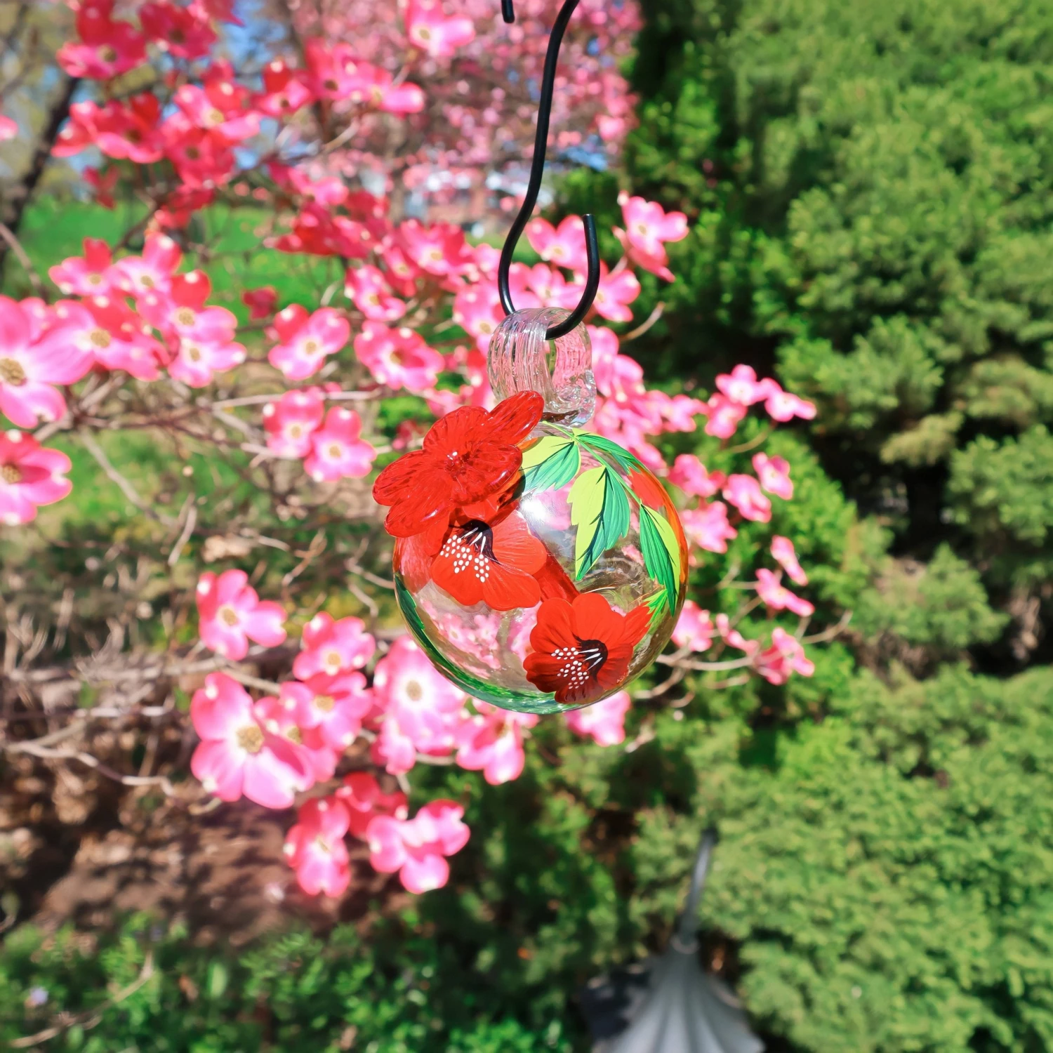 Happy Gardens Droplet Botanica Hummingbird Feeder, Hibiscus 8 Happy Gardens Droplet Botanica Hummingbird Feeder, Hibiscus