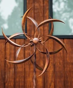 Happy Gardens Feather Wind Spinner, 15