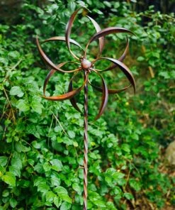 Happy Gardens Feather Wind Spinner, 22"