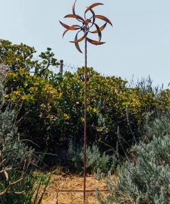 Happy Gardens Feather Wind Spinner, 22