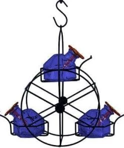 Happy Gardens Ferris Wheel Hummingbird Feeder, Blue, 10.5 Oz.