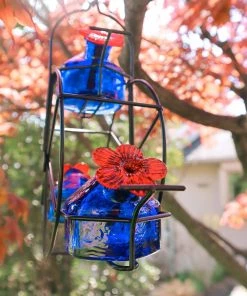 Happy Gardens Ferris Wheel Hummingbird Feeder, Blue, 10.5 Oz.