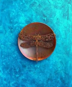 Happy Gardens Filigree Dragonfly Wall Decor Disc