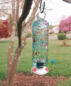 Happy Gardens Filigree Hummingbird Feeder, Sprinkles, 20 Oz. 14 Happy Gardens Filigree Hummingbird Feeder, Sprinkles, 20 Oz.