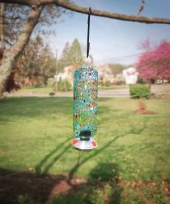 Happy Gardens Filigree Hummingbird Feeder, Sprinkles, 20 Oz.