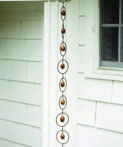 Happy Gardens Flamed Bell Rain Chain