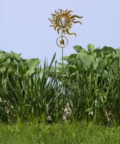 Happy Gardens Flamed Sun Face Garden Stake