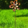 Happy Gardens Wind Spinners Floral Cutout Wind Spinner, 22"
