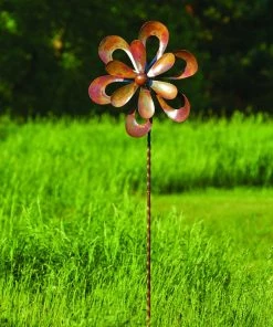 Happy Gardens Wind Spinners Floral Cutout Wind Spinner, 22"
