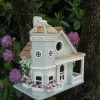 Happy Gardens Flower-Pot Cottage Birdhouse Birdhouses/Baths