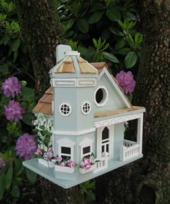 Happy Gardens Flower-Pot Cottage Birdhouse Birdhouses/Baths
