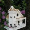 Happy Gardens Flower-Pot Cottage Birdhouse Birdhouses/Baths