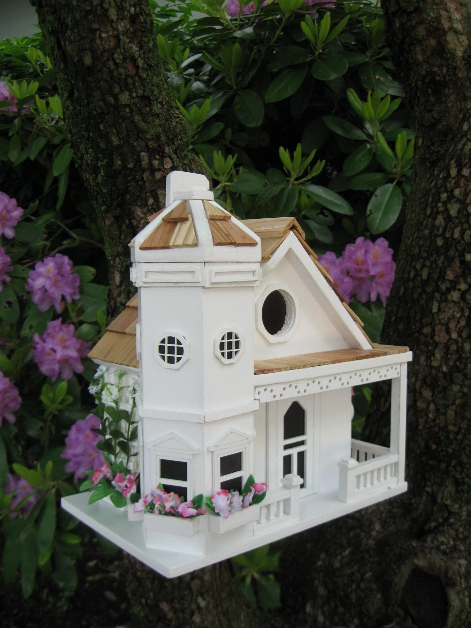 Happy Gardens Flower-Pot Cottage Birdhouse Birdhouses/Baths 3 Happy Gardens Flower-Pot Cottage Birdhouse Birdhouses/Baths