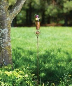Happy Gardens Flower Pot Garden Stake Garden Stakes & Rain Gauges