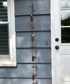 Happy Gardens Flower Pot Rain Chain Rain Chains 8 Happy Gardens Flower Pot Rain Chain Rain Chains