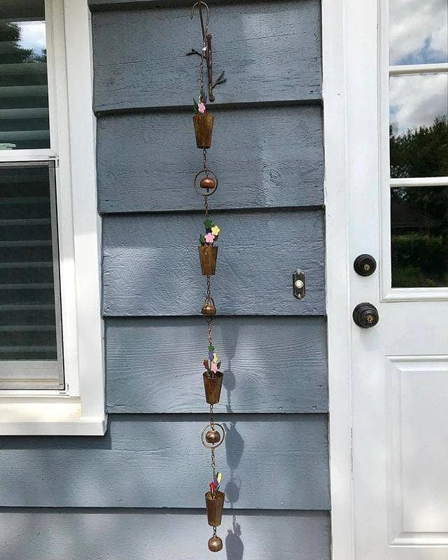 Happy Gardens Flower Pot Rain Chain Rain Chains 5 Happy Gardens Flower Pot Rain Chain Rain Chains