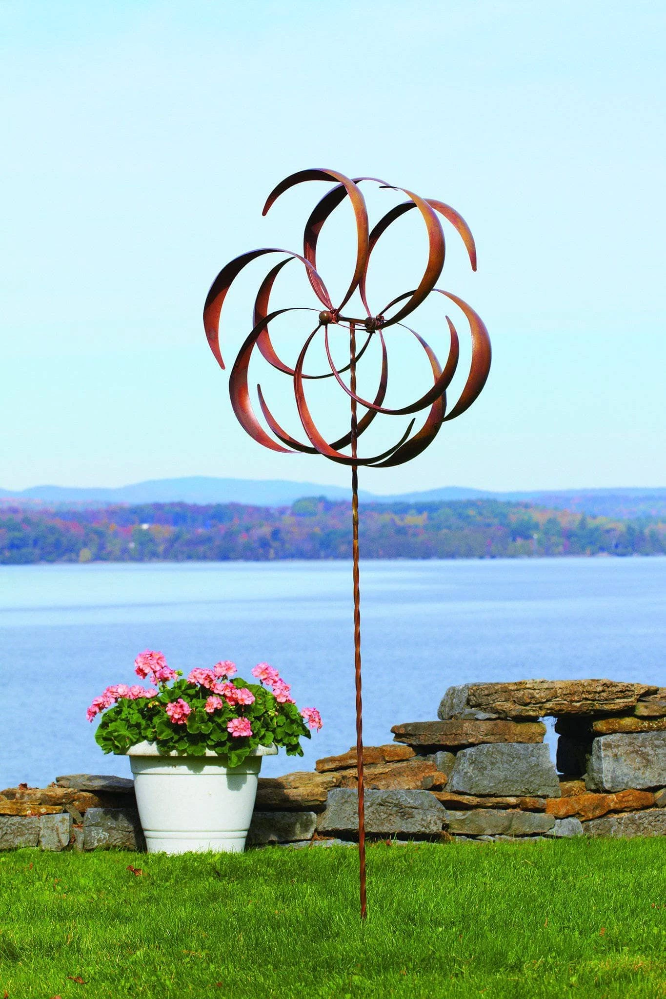 Happy Gardens Wind Spinners Flower Wind Spinner, 29" 3 Happy Gardens Wind Spinners Flower Wind Spinner, 29"