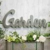 Happy Gardens "Garden" Metal Word Art Sign Garden Signs